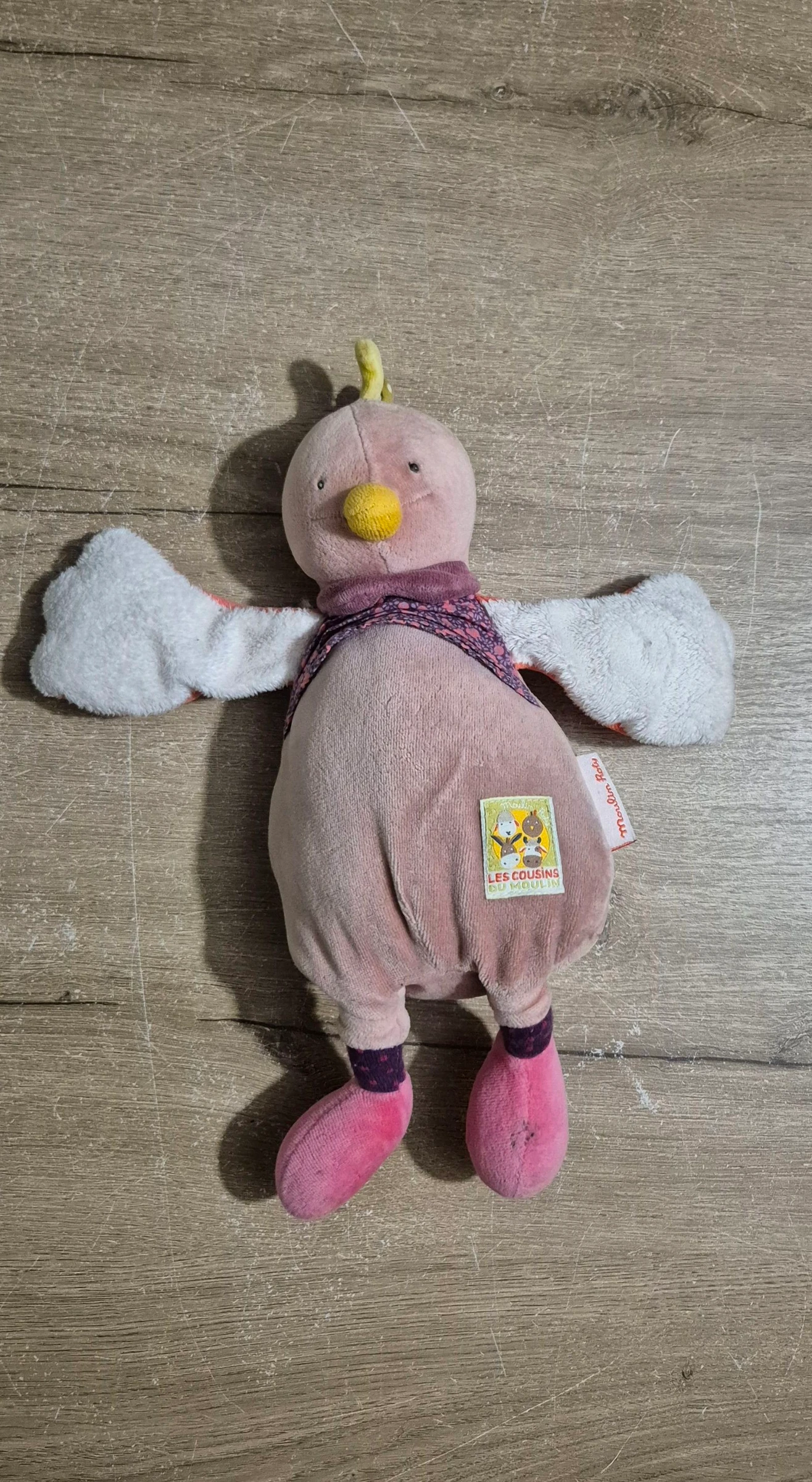 Doudou poule Madame Pivoine – photo 2